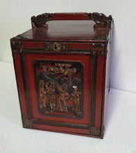 Load image into Gallery viewer, Antique Red Lacquer Box for Scholar Objects