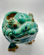 Load image into Gallery viewer, Vintage Shiwan Lucky Three Legged Toad Planter
