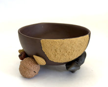 Load image into Gallery viewer, Yixing Chestnut Bowl with Precious Fruits
