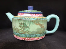 Load image into Gallery viewer, Antique Yixing Teapot with Famille Rose Enamel Decorations
