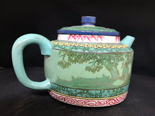 Load image into Gallery viewer, Antique Yixing Teapot with Famille Rose Enamel Decorations
