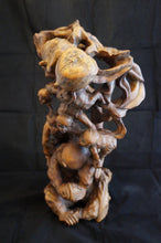 Load image into Gallery viewer, Vintage Root Carving of Monkeys and Peaches
