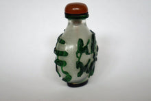 Load image into Gallery viewer, Vintage Frosted Glass Snuff Bottle with Eight Horses of King Mu
