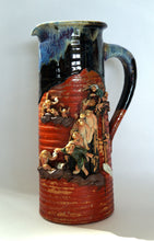 Load image into Gallery viewer, Japanese Ceramics: Sumida Ware of a Tall Pitcher with 13 Monkeys
