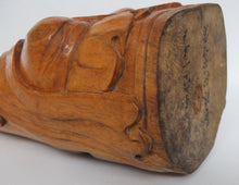 Load image into Gallery viewer, Vintage Bamboo Carving of a Monk identified as the 261st Zen Patriach
