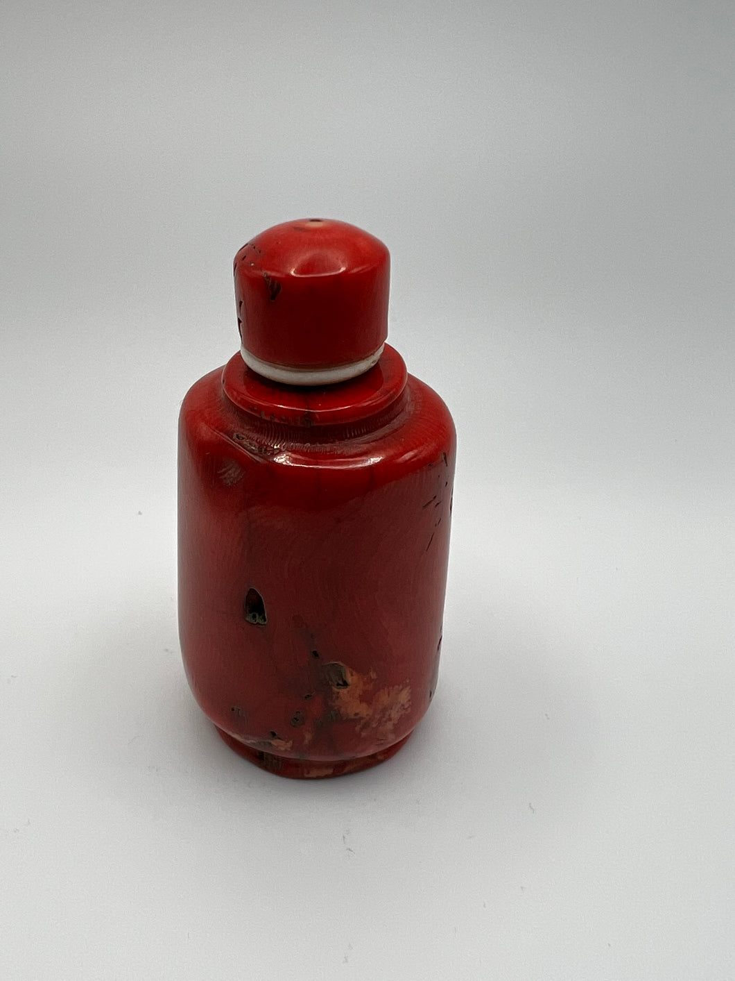 Tall Coral Snuff Bottle for the Mongolian Market