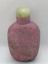 Load image into Gallery viewer, Vintage Pink Rhodonite Snuff Bottle
