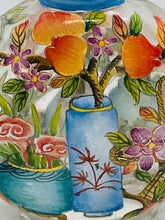 Load image into Gallery viewer, Snuff bottle: Clear Glass Bottle with Painted Enamel Flowers and Yongzheng Mark
