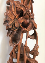 Load image into Gallery viewer, Long Wood Carving in the style of a RuYi Scepter
