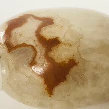 Load image into Gallery viewer, Vintage Shadow Agate Snuff Bottle with New Agate Snuff Dish
