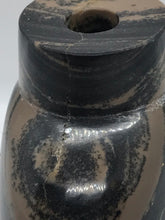 Load image into Gallery viewer, Snuff Bottle: Black and Gray Banded Jasper Bottle
