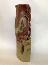 Load image into Gallery viewer, Vintage Tall Soapstone Vase with Chrysanthemums
