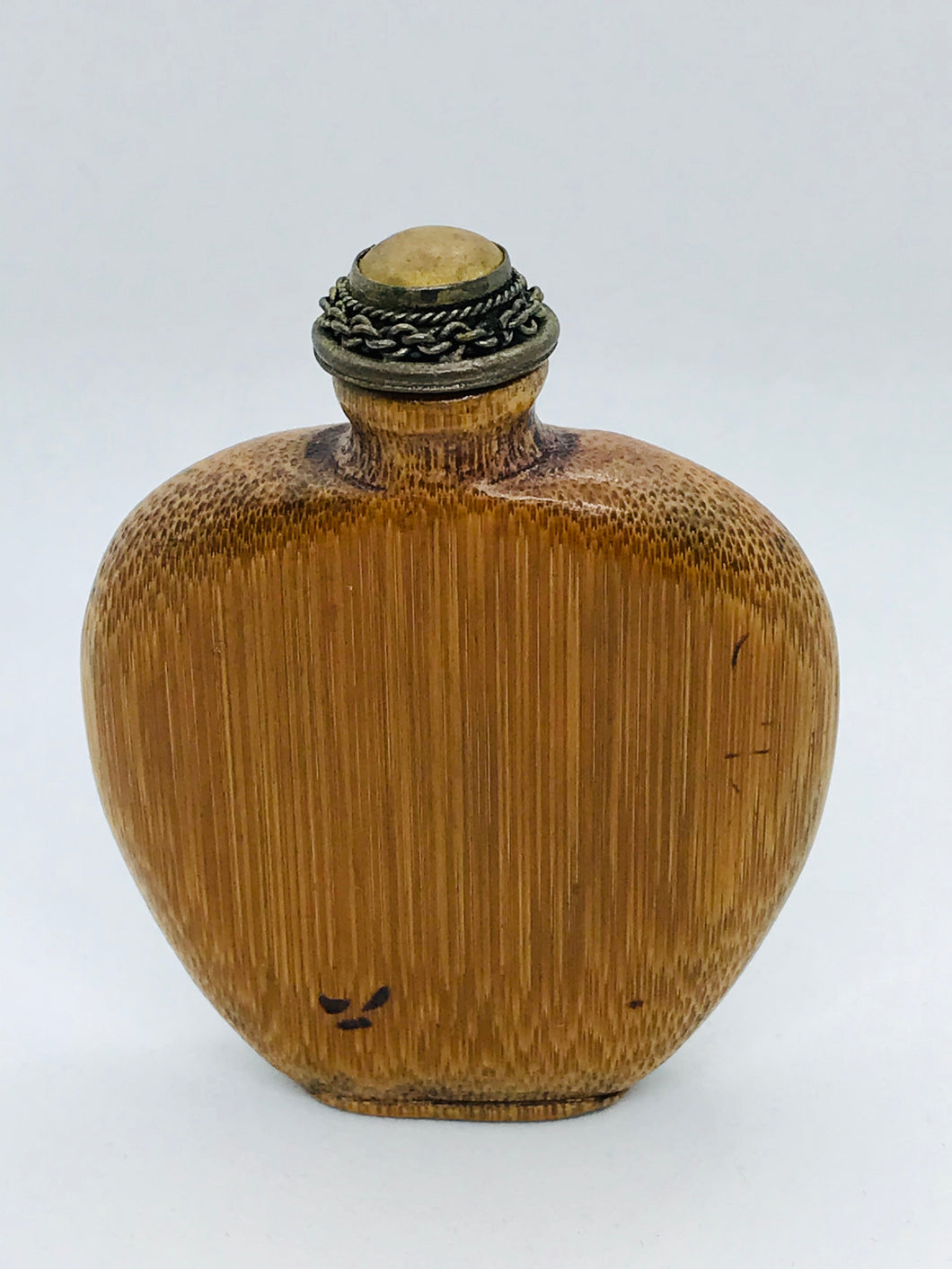 Snuff Bottle: Antique 1920's Bamboo Snuff Bottle