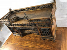 Load image into Gallery viewer, Antique Wooden Shrine with Elaborate Carvings
