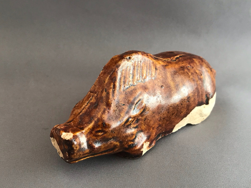 Chinese Antiquity: Amber Glaze Tang Dynasty Wild Boar