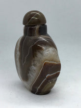 Load image into Gallery viewer, Snuff Bottle: Banded Agate Snuff Bottle from Boswana
