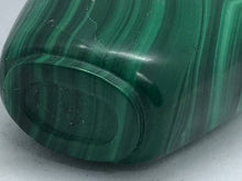 Load image into Gallery viewer, Snuff Bottle: Vintage Banded Green Malachite Snuff Bottle
